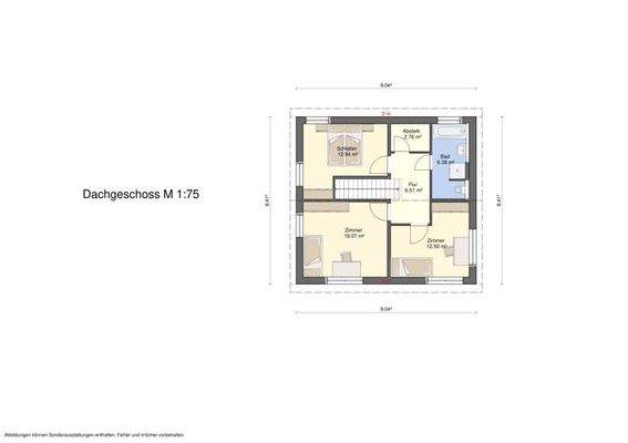 Kubis 74 22° Grundriss DG