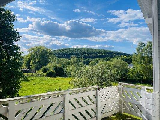 Balkon mit Blick ins Grüne