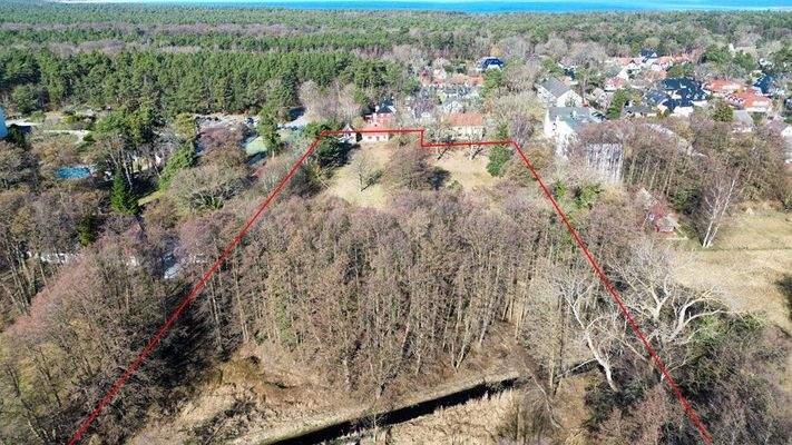 Grundstück Blickrichtung Ostsee