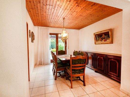 Essbereich vor der Terrasse