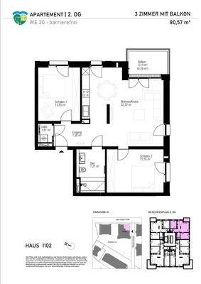 Einzelgrundriss WA 11 WE 20