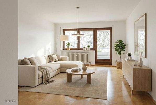 Helle Wohnung mit Balkon