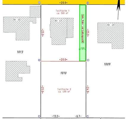 Teilungsmöglichkeit