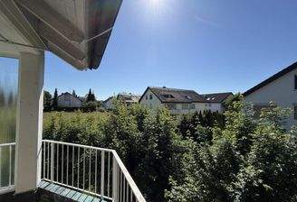 Balkon mit Sicht ins Grüne