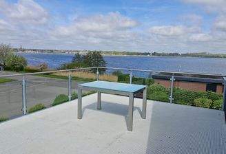 Blick von der Seeterrasse auf die Schlei