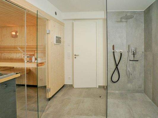 Sauna im Untergeschoss