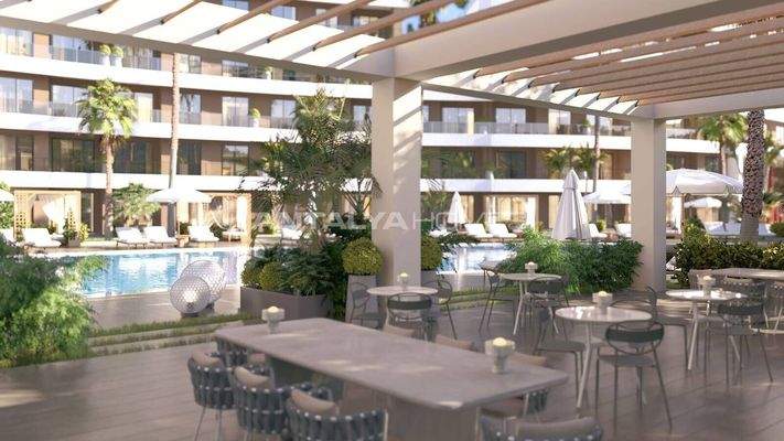 Flats in a Low-Rise Project with Pool in Altıntaş