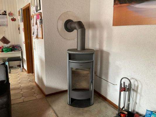 Holzofen im Wohnbereich