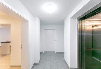 Aufzug und Zugang zur Wohnung