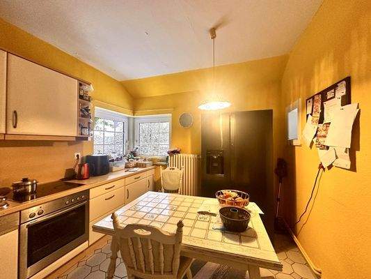 Wohnküche mit Eckfenster