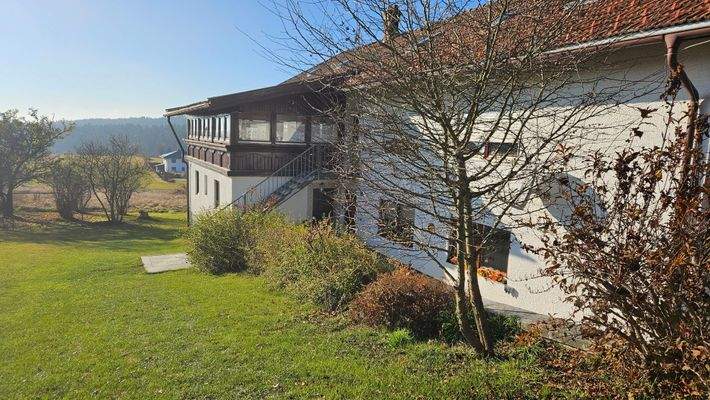 Hausansicht Seite von oben