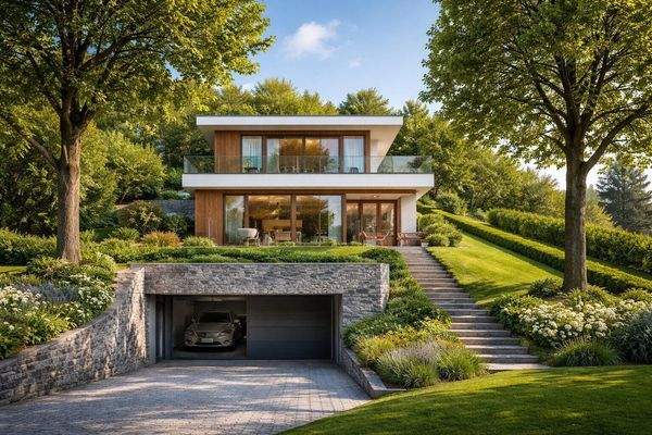 So könnte Ihre neue Villa im Sommer aussehen