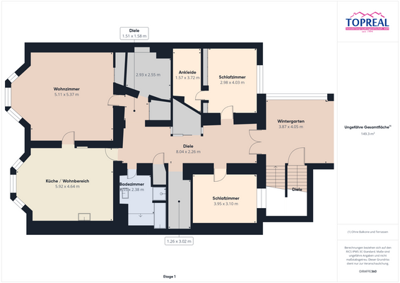 Obergeschoss Hauptgebäude