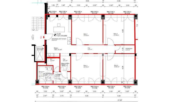 2. Obergeschoss mit ca. 147 m²