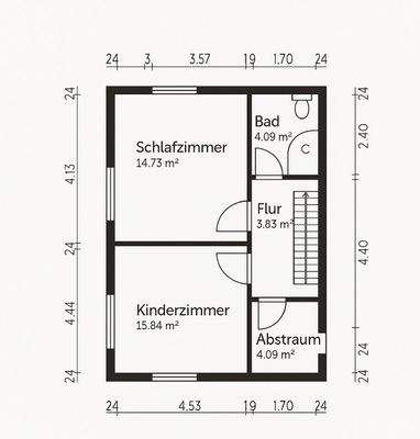 Grundriss Skizze 1.OG