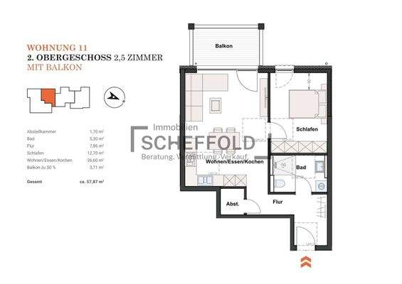 Grundriss Wohnung 11
