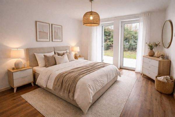 Schlafzimmer mit Homestaging