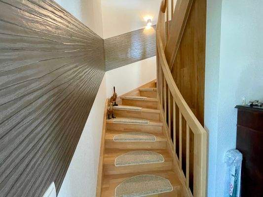 Auf in das Obergeschoss