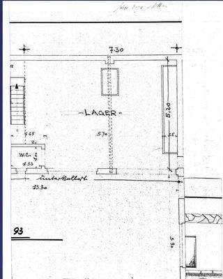 Grundriss Hinterhaus -  Lager