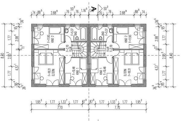 Grundriss Obergeschoss
