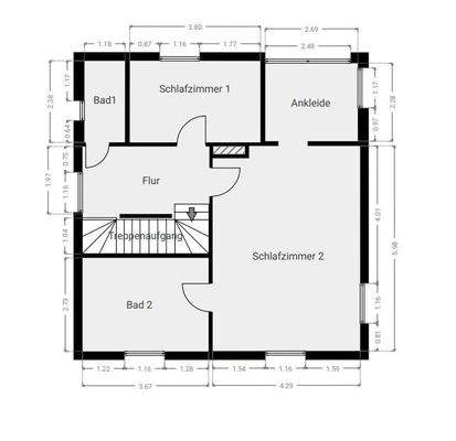 Grundriss Obergeschoss