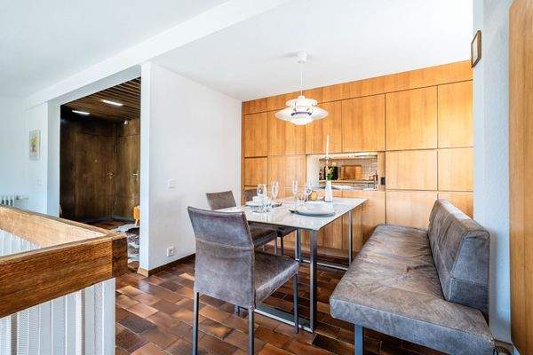 Essbereich mit offener Küche