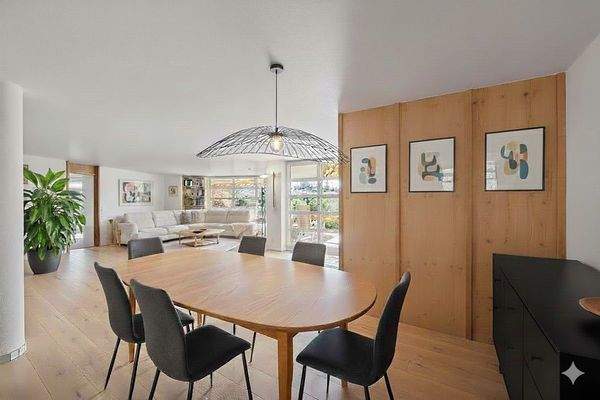 Visualisierung Essbereich Blickrichtung Wohnzimmer 