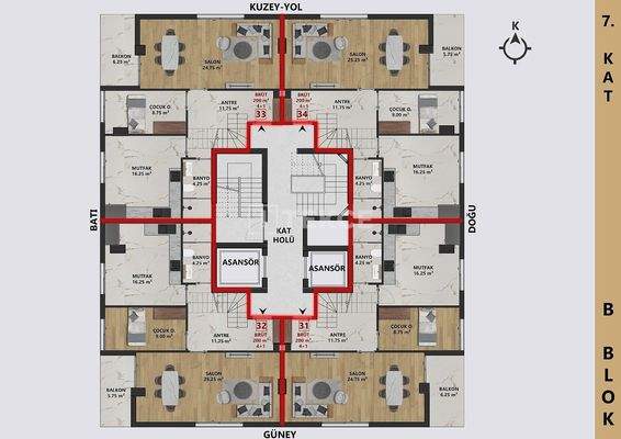 Elegant Flats 700 Meters from the Sea in Antalya