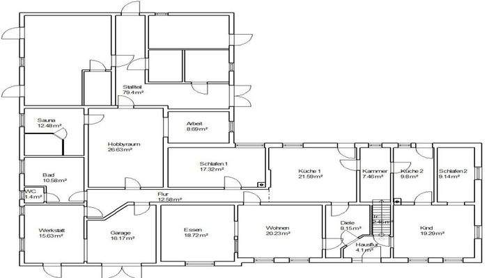 Grundriss Erdgeschoß