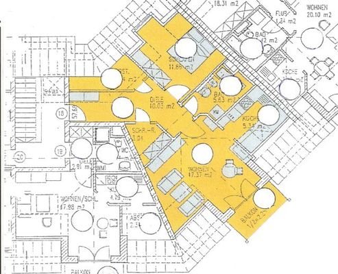 Grundriss der DG-Wohnung