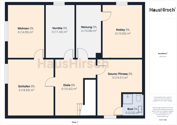 Untergeschoss-Souterrain