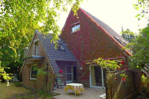 Rückansicht mit Terrasse