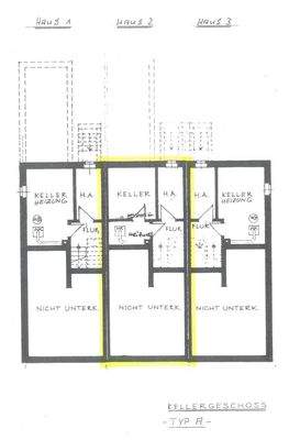 Grundriss Mittelhaus Keller