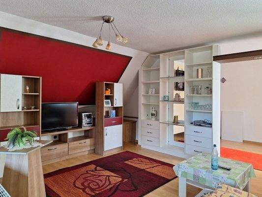 Wohnzimmer im Dachgeschoss