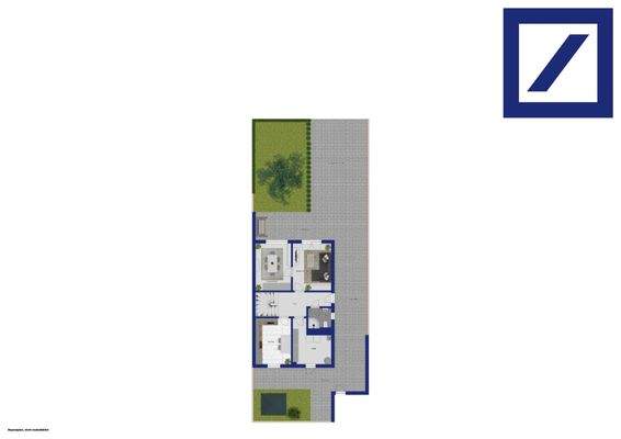 Grundriss mit Außenbereich