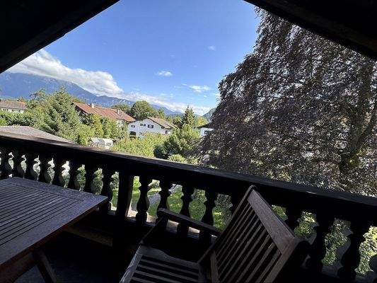 Impressionen vom Dachgeschoss (Ausblick bis zum Kaisergebirge)