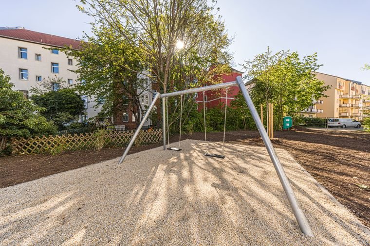 Liebevoll gestalteter Innenhof