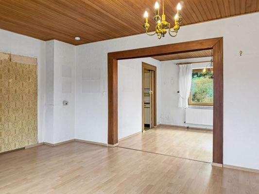 Wohnzimmer & Esszimmer im Erdgeschoss