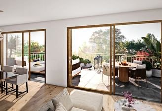 Wohn- und Essbereich mit Terrasse
