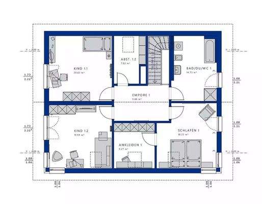 Obergeschoss Wohnung 1