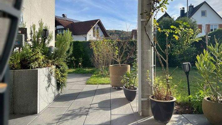 Der Außenbereich bietet viel Freiheit zur kreativen Gestaltung