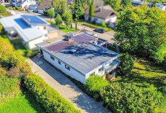 Drohnenaufnahme-Eingangsbereich