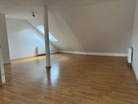 37 qm Wohnraum im Dachgeschoss