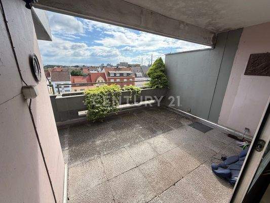 Terrasse mit direktem Blick auf den Odilienplatz