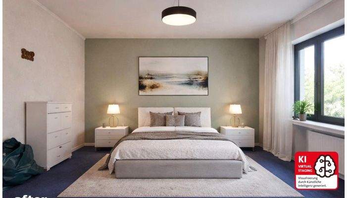 Schlafzimmer EG visualisiert