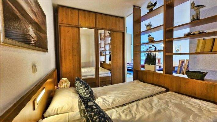 Schlafbereich offen zum Wohnz.