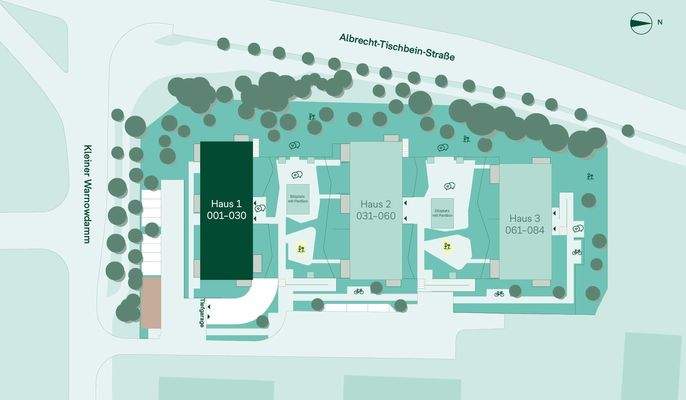 Lage der Eigentumswohnung im Qiuartier