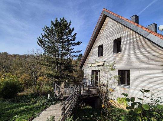 Seitenansicht Haupthaus Wohnung Nr. 1