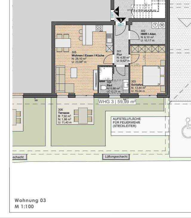 Moderne 2-Erdgeschosswohnung mit Terrasse in top Lage von Meppen zu vermieten! - Foto 3