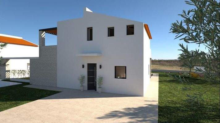 Kreta, Maleme: Neubau-Projekt! Villa mit wunderschönem Meer- und Sonnenuntergangsblick zu verkaufen